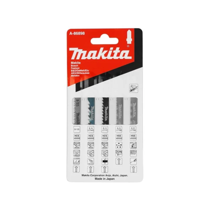 Wyrzynarka 450W 6-biegów Makita 4329KX1 + 5 ostrzy