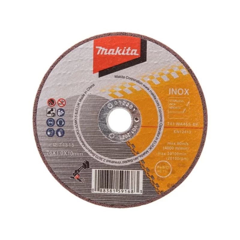 5 tarcz 76x1x10mm stal INOX metal Makita D-74815-5