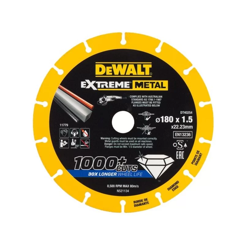 Tarcza diamentowa 180mm do metalu DeWALT DT40254