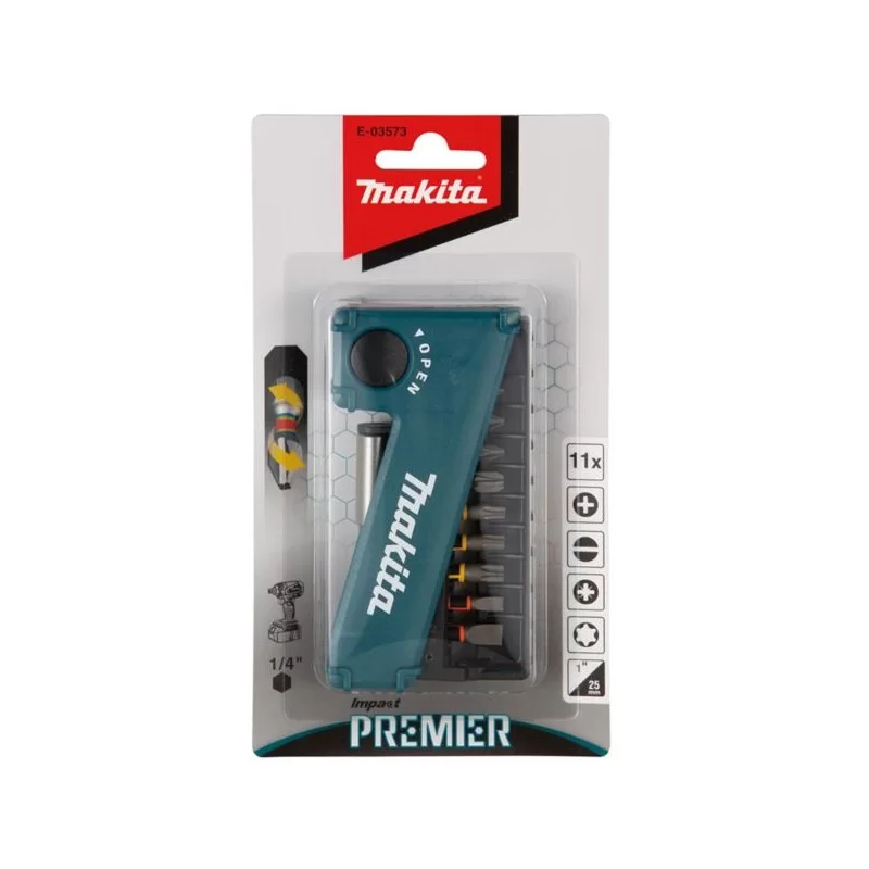 Zestaw bitów IMPACT PREMIER 11 cz. Makita E-03573