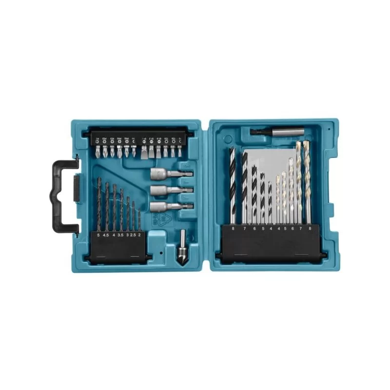 Zestaw bitów wierteł nasadek 34 el. Makita D-36980