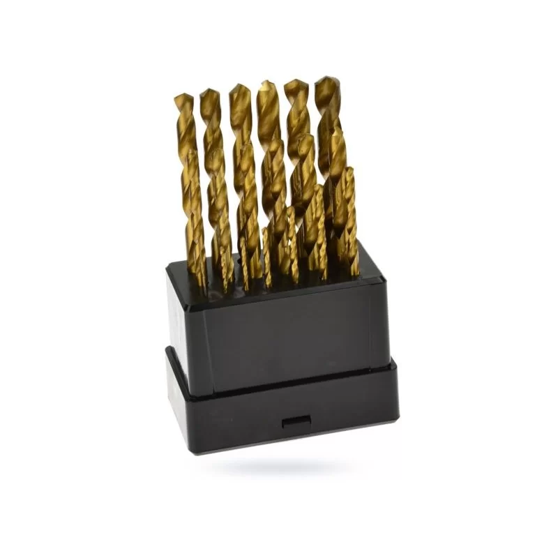 Wiertła tytanowe GEKO G38244 do metalu 1-10mm 19cz