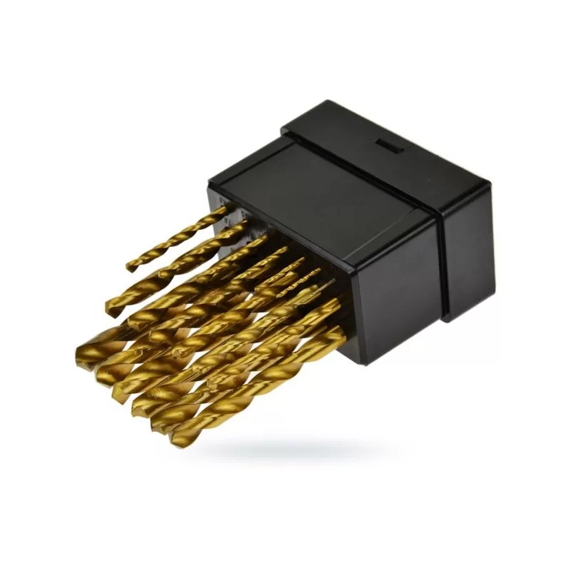 Wiertła tytanowe GEKO G38244 do metalu 1-10mm 19cz