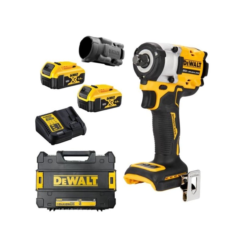 Klucz udarowy DeWALT DCF921P2T 18V XR 406Nm 1/2'' + gumowa osłona PB921