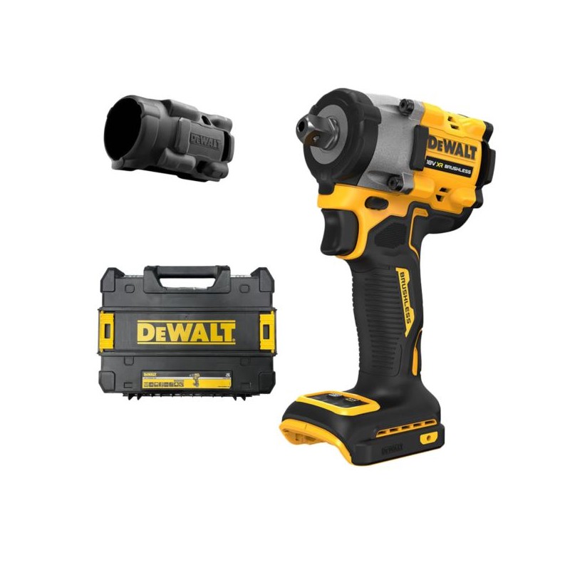 Klucz udarowy DeWALT DCF922NT 18V XR 406Nm 1/2'' + gumowa osłona PB921