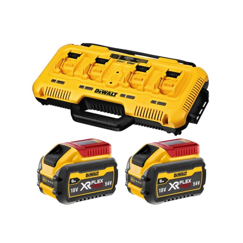 Ładowarka 4-portowa DCB104+ 2x DCB547 9Ah DeWalt