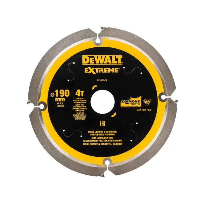 Piła tarczowa DeWalt DT1472 190x4zx30 widia EXTREM