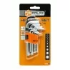 Klucze imbusowe HEX 1,5-10 mm CrV krótkie 9 szt. 25-005