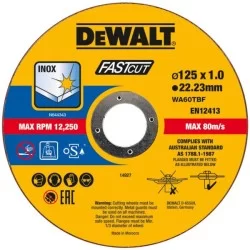 100 tarcz INOX 125x1mm DeWALT DT20540 + rękawice
