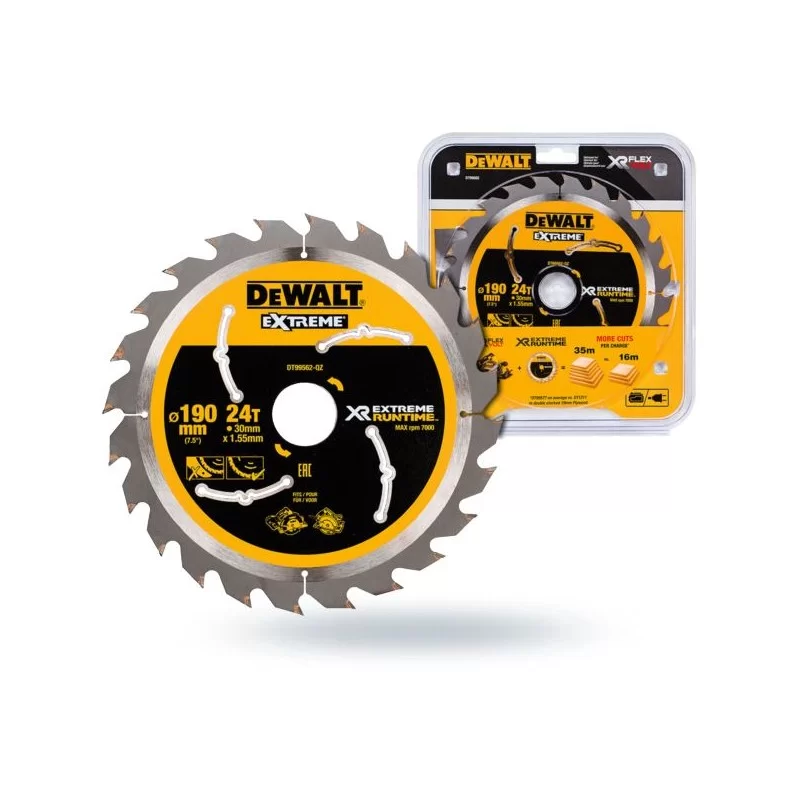Piła tarczowa DEWALT DT99562 190x24zx30 widia XR