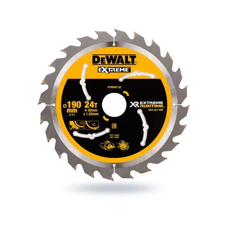 Piła tarczowa DEWALT DT99562 190x24zx30 widia XR