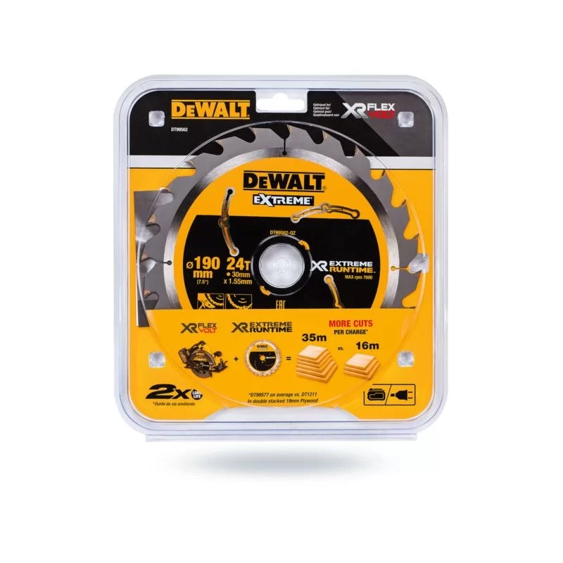 Piła tarczowa DEWALT DT99562 190x24zx30 widia XR