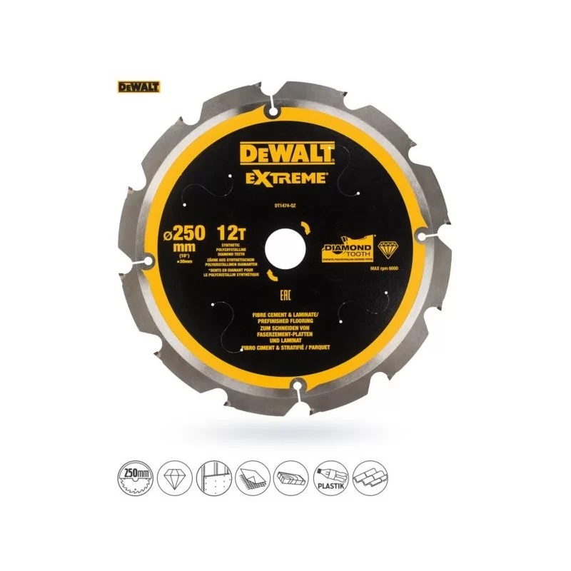 Piła tarczowa DeWalt DT1474 216x8zx30 widia EXTREM