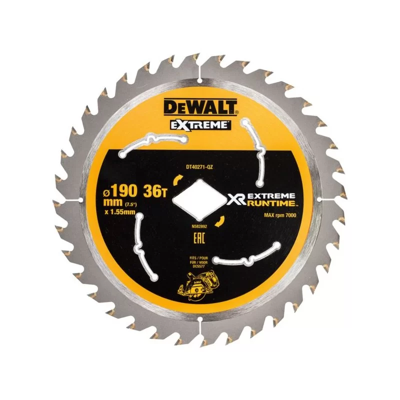 Piła DeWalt DT40271 190x36z romb do DCS577 EXTREME