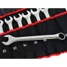Klucze płasko-oczkowe 6-32mm satyna 25szt etui