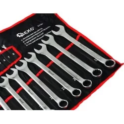 Klucze płasko-oczkowe 6-32mm satyna 25szt etui