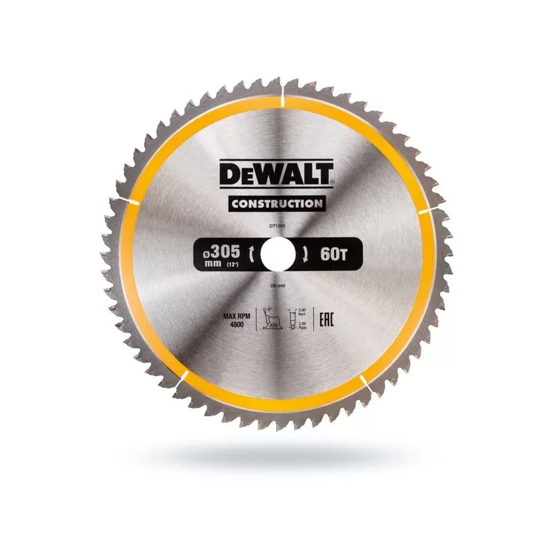 Piła tarczowa DEWALT DT1960 305x60zx30 z widią