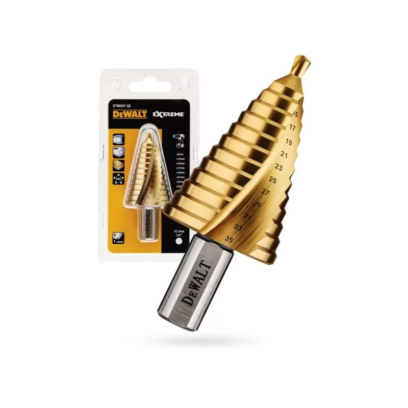 Wiertło stopniowe 5-35mm TITANIUM DeWALT DT90247