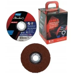 Tarcza do metalu Norton STARLINE 125 x 1,0 mm INOX 100 szt. + ściernica Norton Rapid 850595