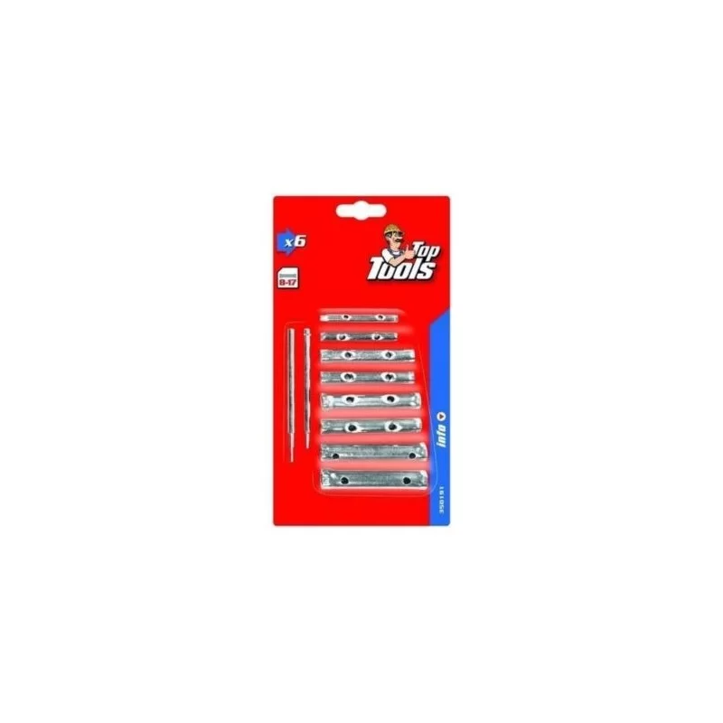 Klucze rurowe 10cz 6-22 R-610 TOPEX