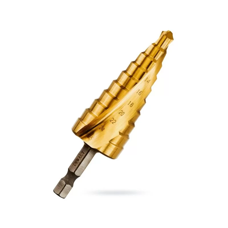 Wiertło stopniowe metal 14-25mm hex DeWALT DT5030