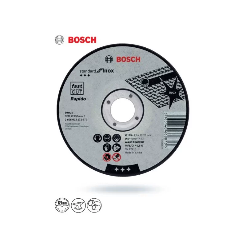 Tarcza do metalu 115x1,0 INOX BOSCH (25)
