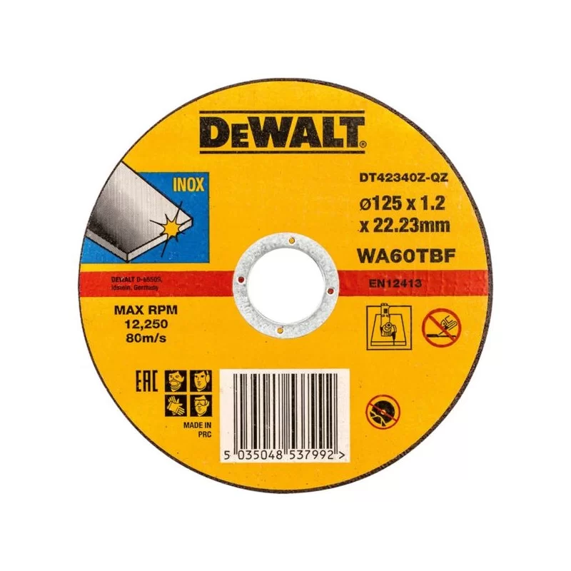 Tarcza 125x1,2 DEWALT DT42340Z do metalu INOX