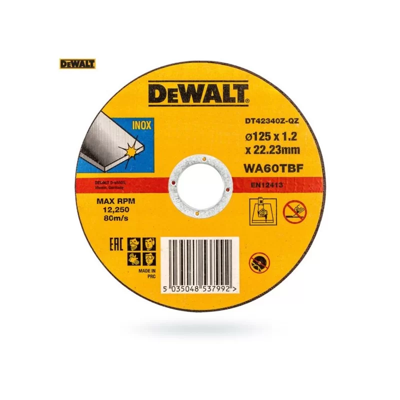 Tarcza 125x1,2 DEWALT DT42340Z do metalu INOX