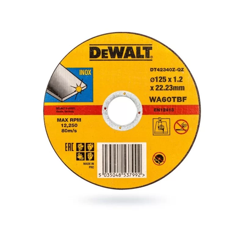 Tarcza 125x1,2 DEWALT DT42340Z do metalu INOX