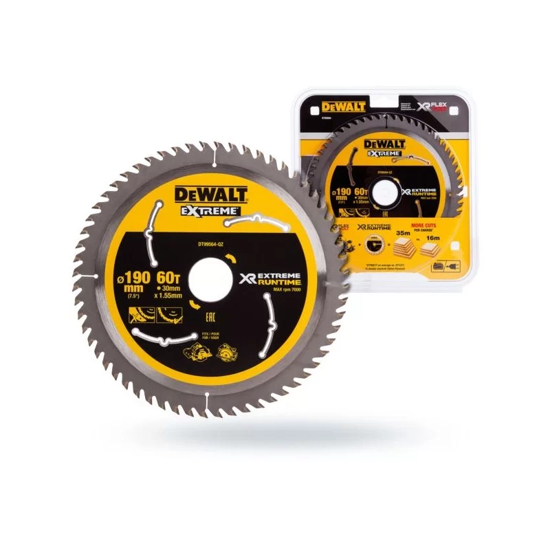 Piła tarczowa DEWALT DT99564 190x60zx30 widia XR