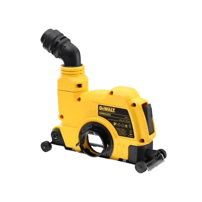Szlifierka kątowa z osłoną do cięcia betonu DeWALT DWE46107, sku osłony DWE46225 1400W 125mm + tarcza