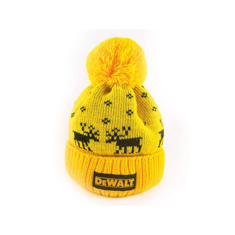 Czapka ocieplana żółta DeWALT