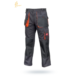 Spodnie robocze URG-A/56 URGENT pomarańcz wstawki - 1