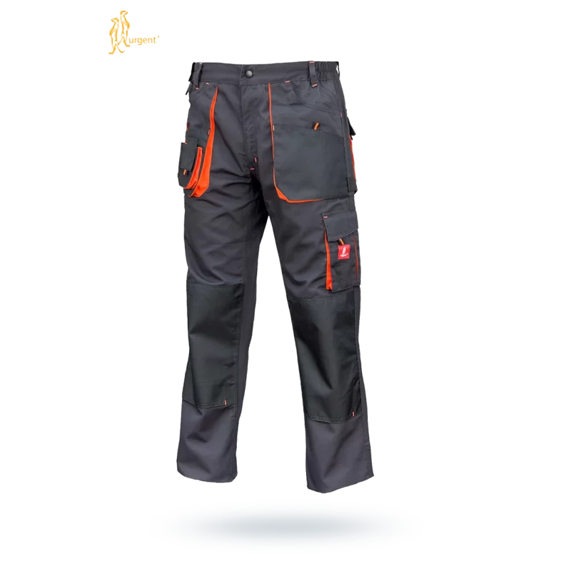 Spodnie robocze URG-A/56 URGENT pomarańcz wstawki - 1