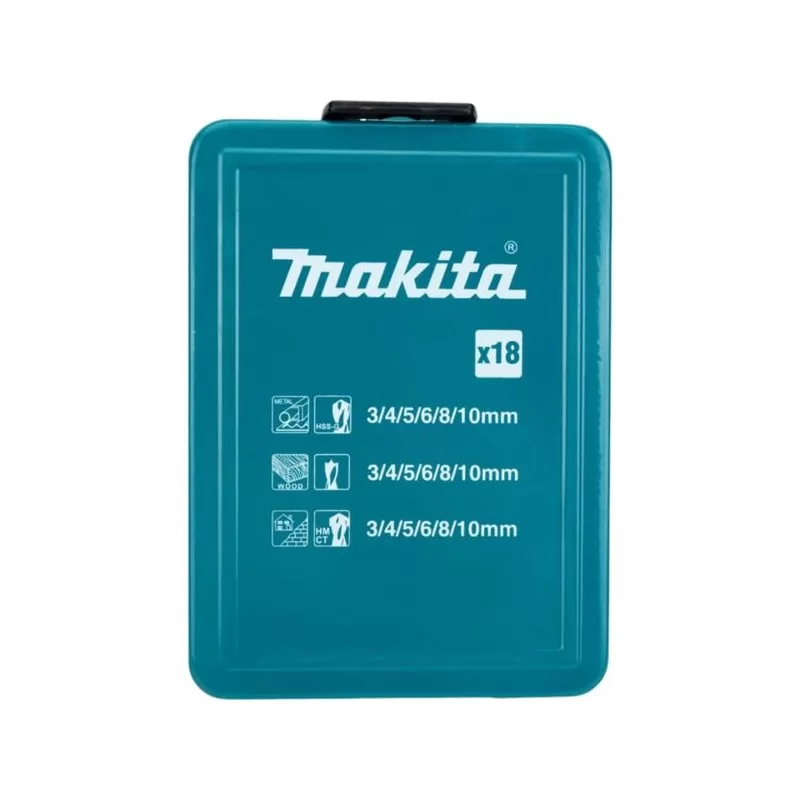 18 wierteł do stali betonu drewna Makita D-46202