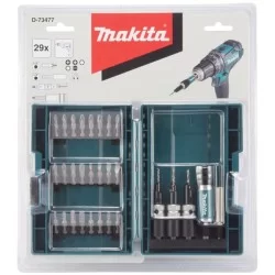 Zestaw bitów, pogłębiaczy 29 części Makita D-73477