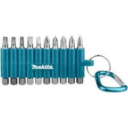 Zestaw 10 bitów z karabińczykiem Makita D-65028