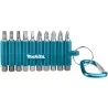 Zestaw 10 bitów z karabińczykiem Makita D-65028