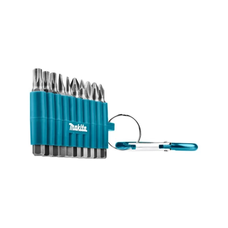 Zestaw 10 bitów z karabińczykiem Makita D-65028