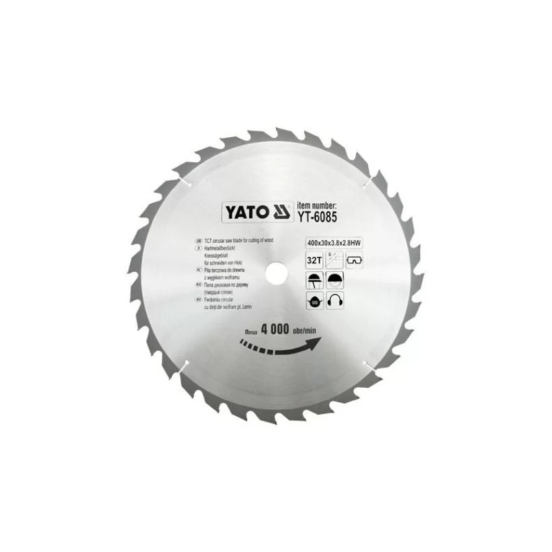 Piła tarczowa 400x32z x30 z widią YATO
