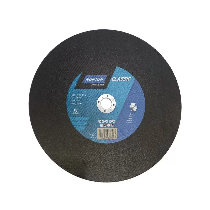 Tarcza do metalu stali 350x3x25,4mm NORTON CLASSIC