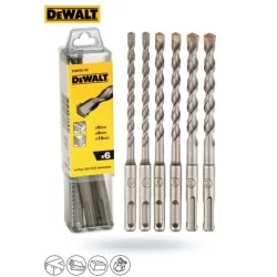 Zestaw 6 wierteł DEWALT DT60302 do betonu SDS+