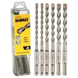 Zestaw 6 wierteł DEWALT DT60302 do betonu SDS+