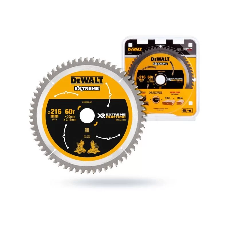 Piła tarczowa DEWALT DT99570 216x60zx30 widia XR