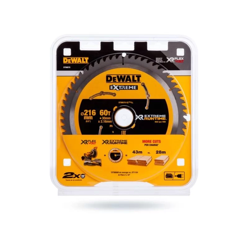 Piła tarczowa DEWALT DT99570 216x60zx30 widia XR