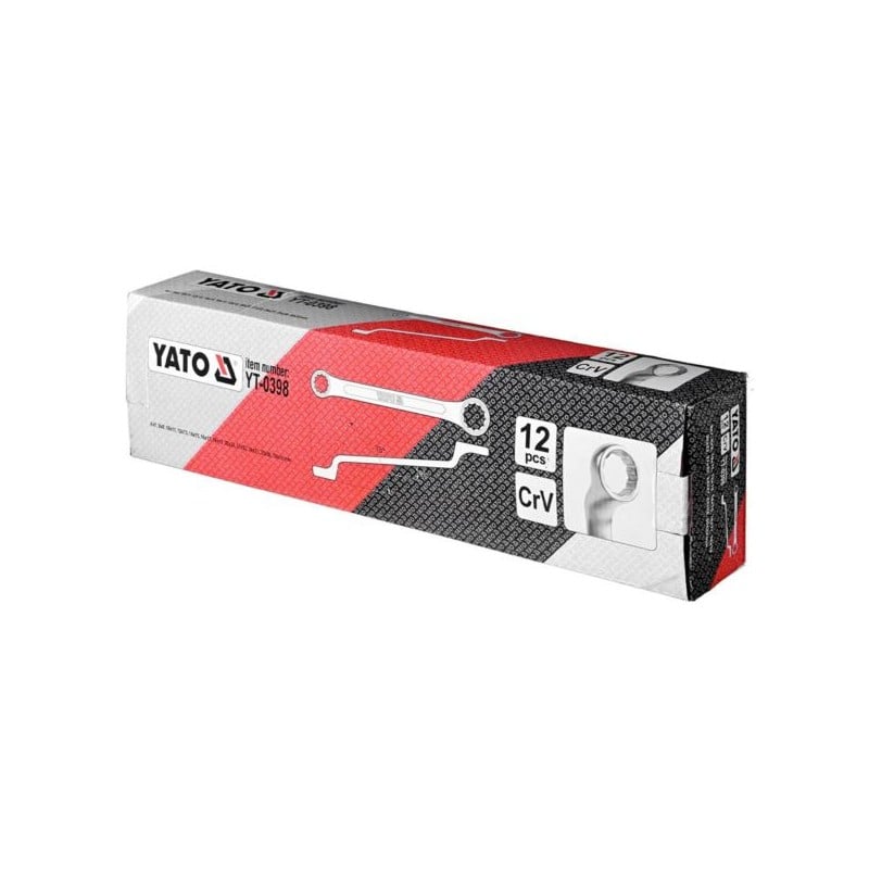 Zestaw kluczy oczkowych odgiętych YATO YT-0398 6-32 mm 12 szt.