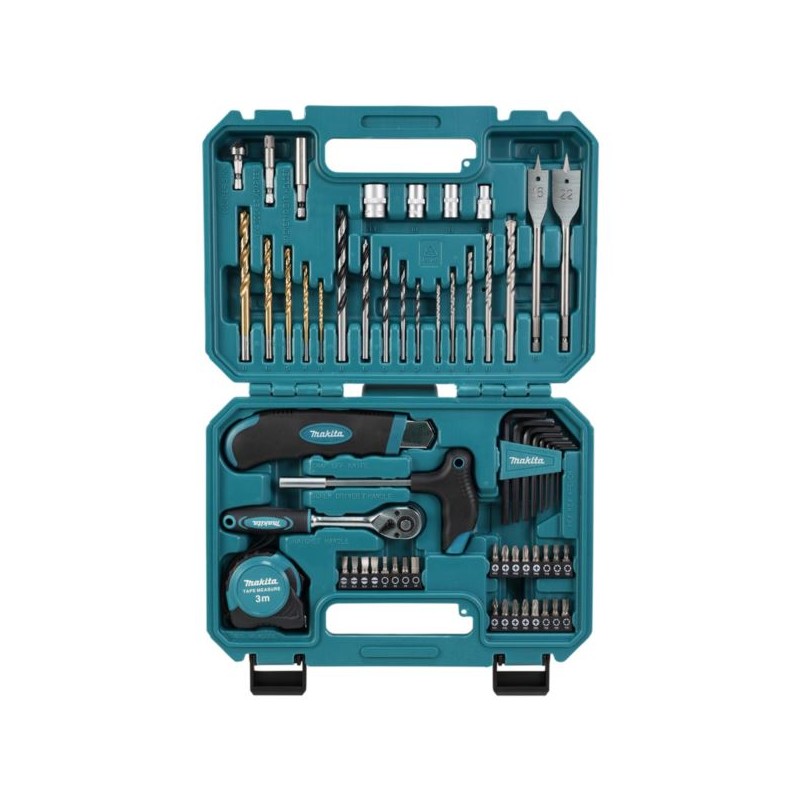Zestaw bitów wierteł nasadek 60 cz. Makita E-15095