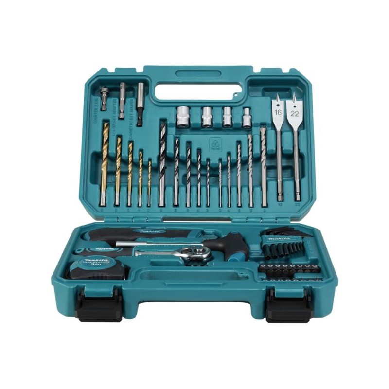 Zestaw bitów wierteł nasadek 60 cz. Makita E-15095
