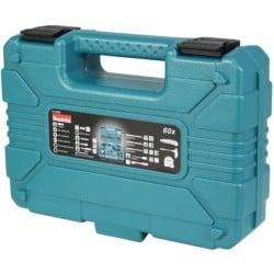 Zestaw bitów wierteł nasadek 60 cz. Makita E-15095