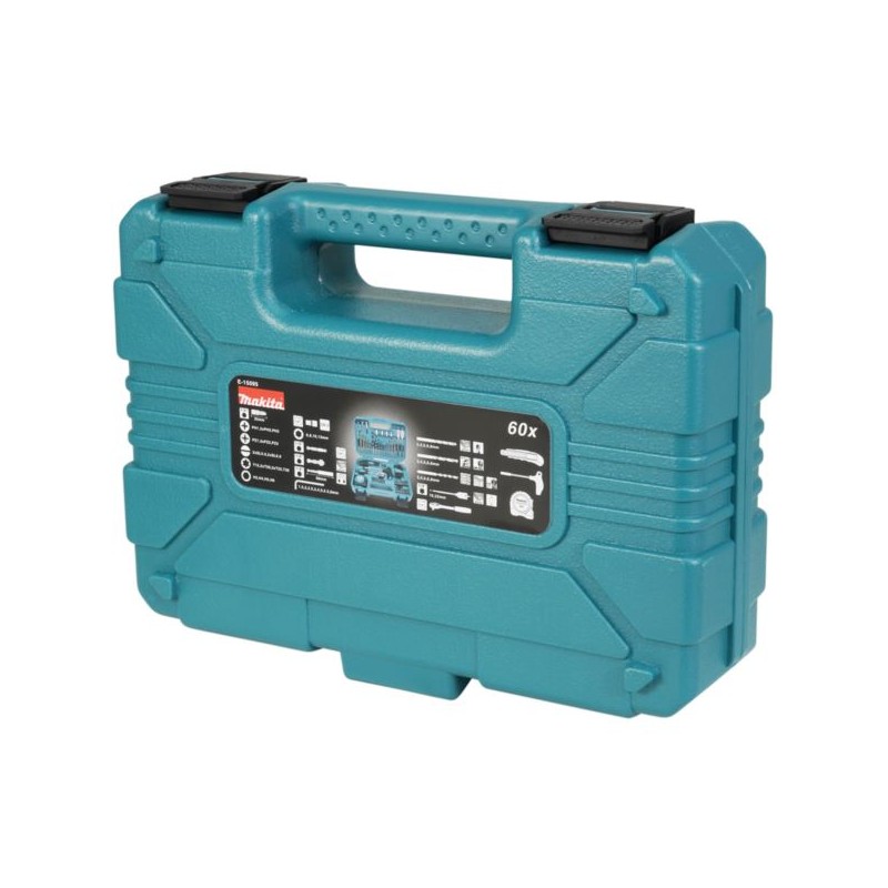 Zestaw bitów wierteł nasadek 60 cz. Makita E-15095